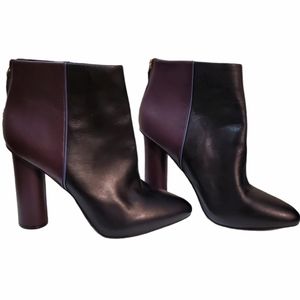 Cabi Ankle Boots Color Block Black Purple